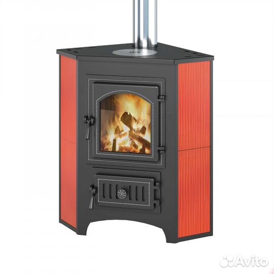 Печь-Камин угловая с конфоркой