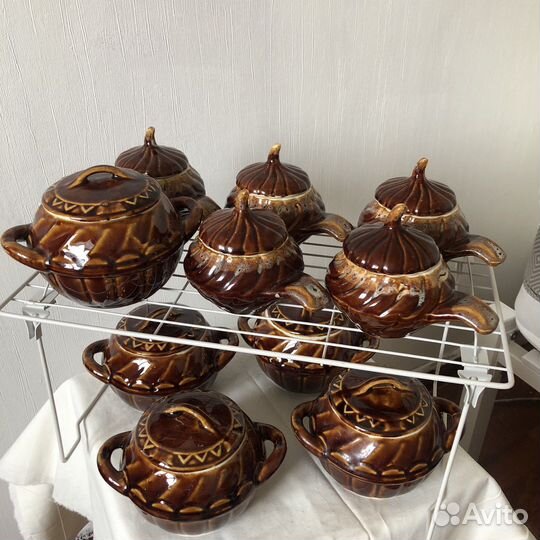 Набор керамической посуды глазурь СССР