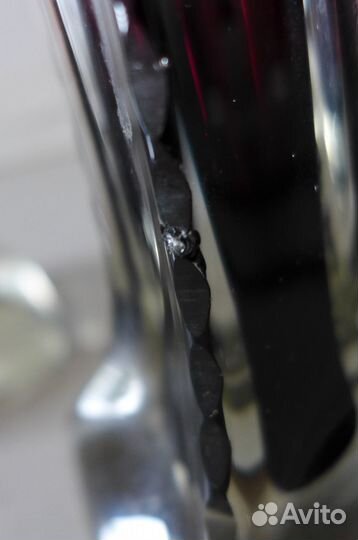 Парные вазы берц марганцевого стекла