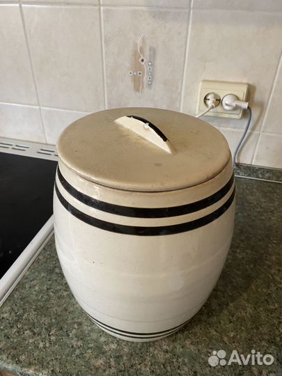 Советский керамический бочонок. Большой