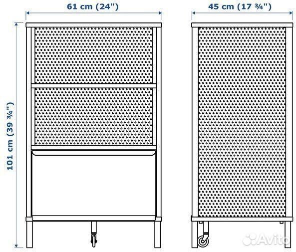 Модуль тумба для хранения bekant IKEA