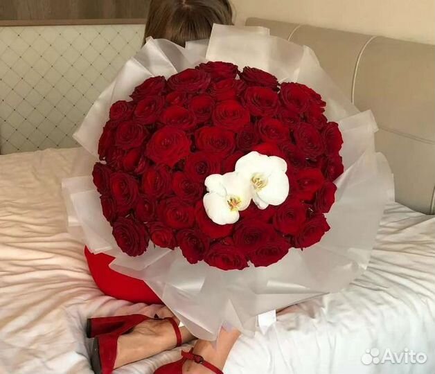 Букет цветов из 51 розы, доставка