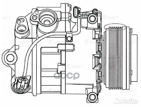 Компрессор кондиционера BMW X5 (E70) 3.0I 06- L