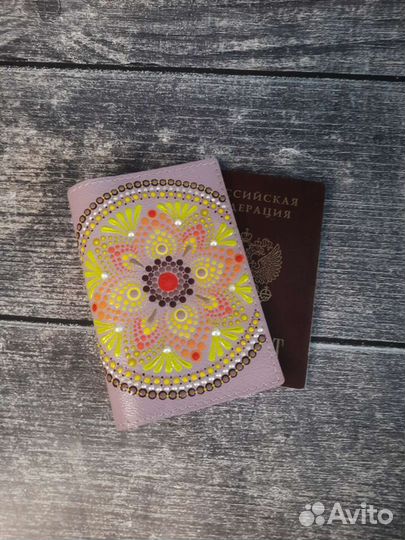 Обложка для паспорта натуральная кожа