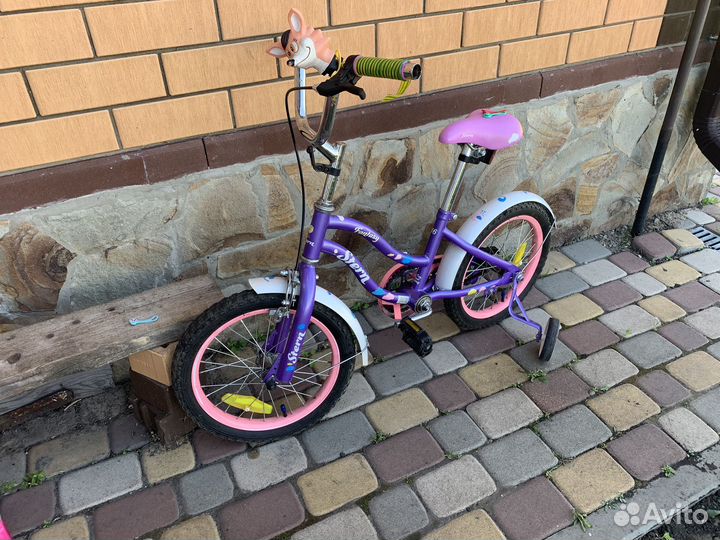 Велосипед для девочки 16 диаметр
