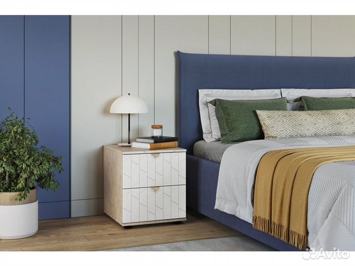 Тумба прикроватная Монблан-1 Angle Milk