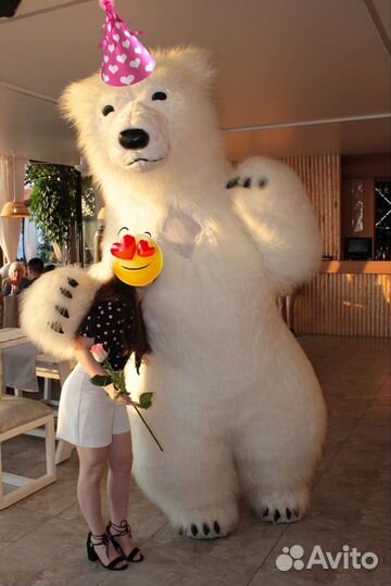 Белый мишка поздравление