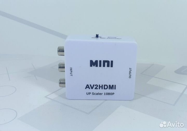 Конвертер AV2hdmi - c тюльпанов на hdmi новый