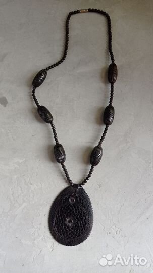 Бусы деревянные СССР