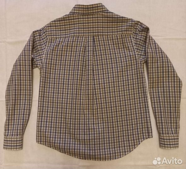 Рубашка детская на мальчика брендовая 10-12 лет