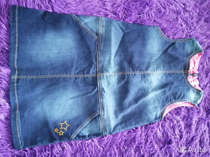 Джинсовый сарафан для девочки