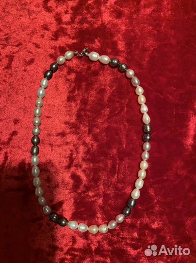 Бусы из натурального жемчуга
