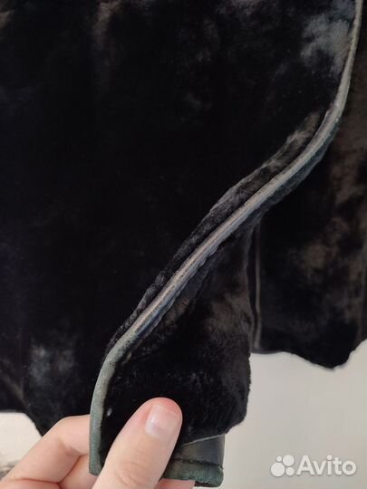 Шуба из песца и мутона