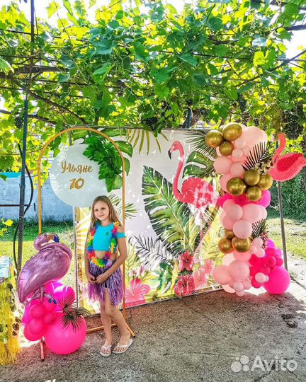 Фотозона баннер с шарами для девушек