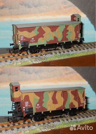 Модель вагон 1/87 камуфляж