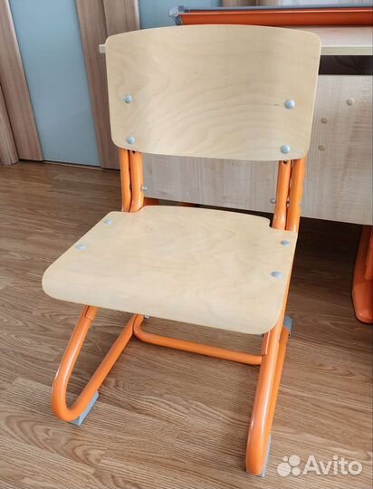 Детская растущая парта со стулом деми +органайзеры