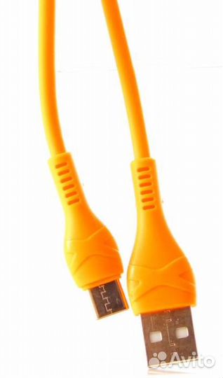 USB Кабель Type-C X, 2A, Оранжевый, 1 м