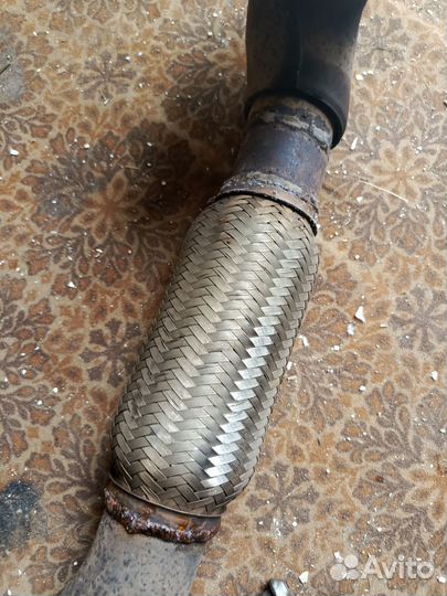 Пайп с пламягасителем на Шкода Октавия а5 1.8 TSI