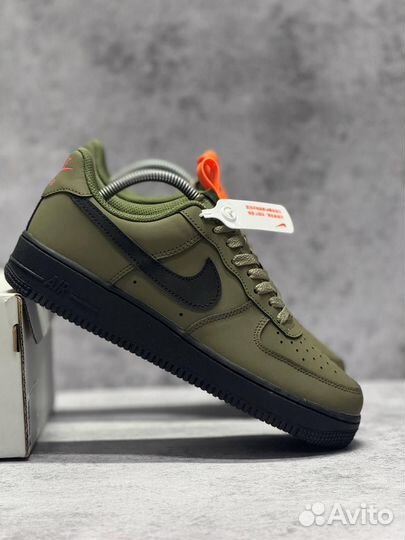 Кроссовки Nike Air Force 1 Medium Olive (Арт.71389)