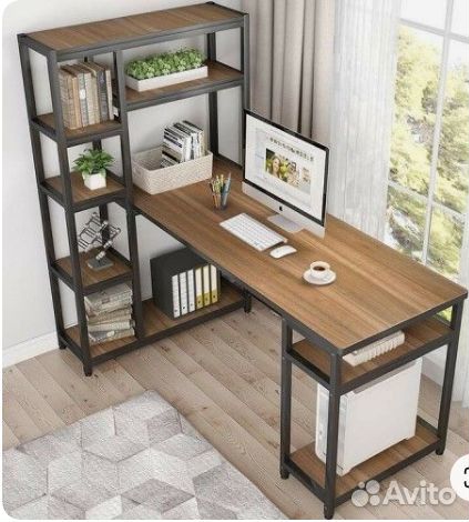 Стеллаж со столом Лофт