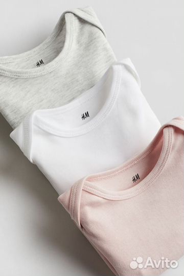 Новые базовые боди H&M 62, 68, 74, 86, 92