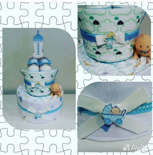 Торт из подгузников