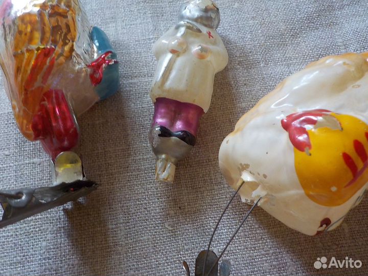 Елочные игрушки СССР каталог вата стекло