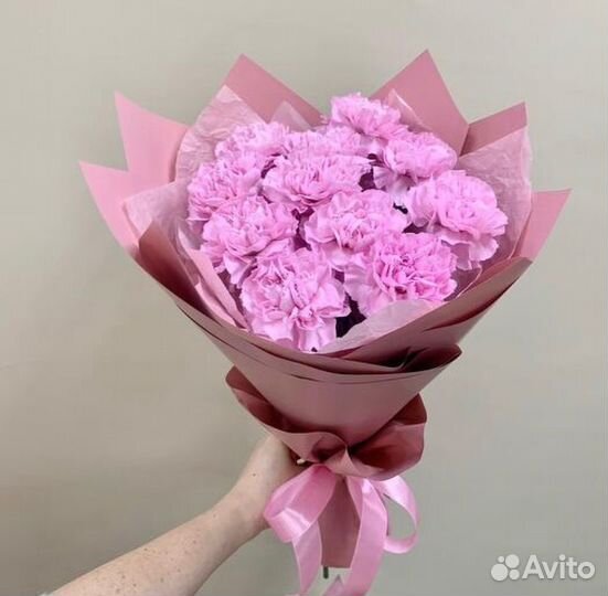 Диантусы букет. Доставка цветов