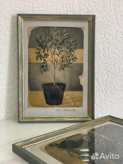 Олива. Винтажная миниатюра