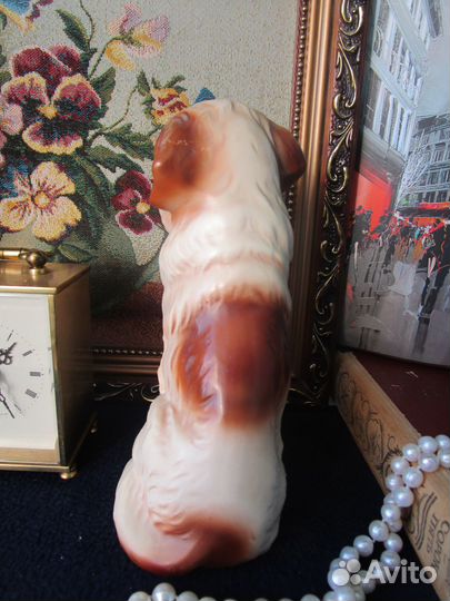 Статуэтка фарфор сенбернар клеймо Япония 70е гг