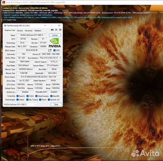 MSI GeForce GTX 1080 Ti gaming X trio