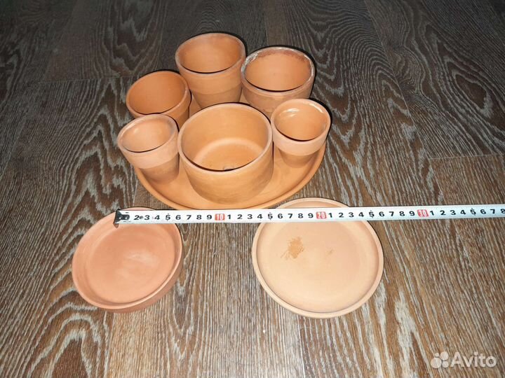 Кактусницы глиняные, миниатюрные