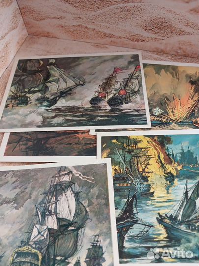 История русского военного флота. Открытки СССР