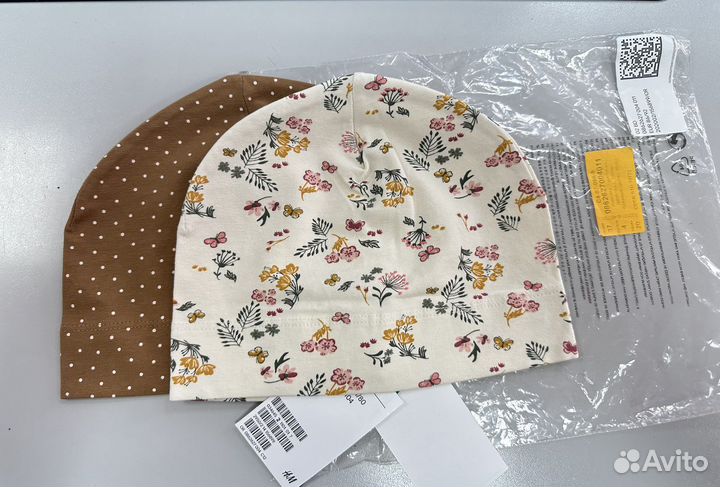 Комплект летних шапок hm новые 86 92