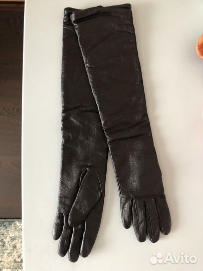 Перчатки женские кожаные