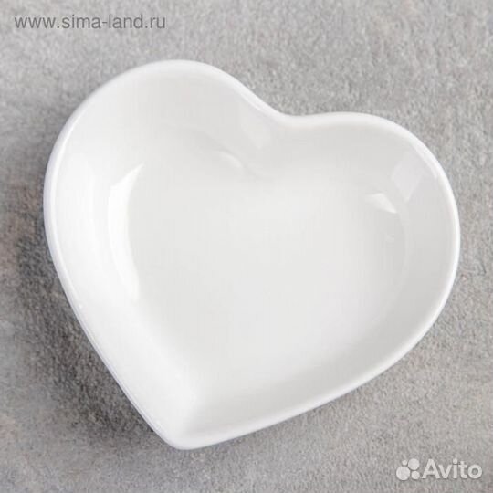 Соусник керамический Доляна «Сердце», 50 мл, 7,57