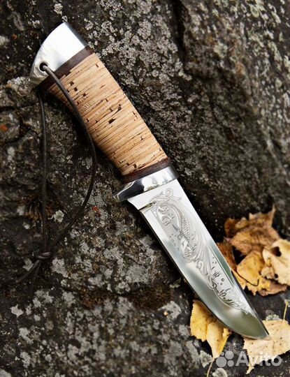 Нож охотничий с гравировкой 