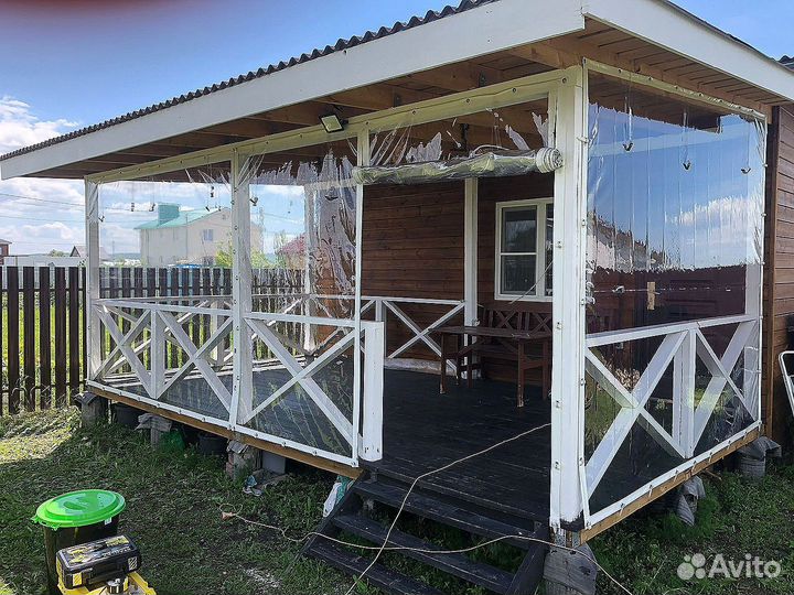 Мягкие окна для беседки