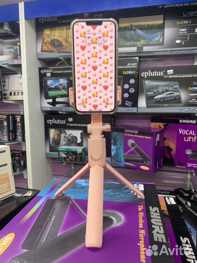 Селфи палка монопод с кнопкой