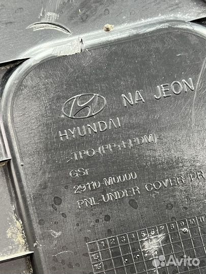 Пыльник переднего бампера Hyundai Creta 15-21