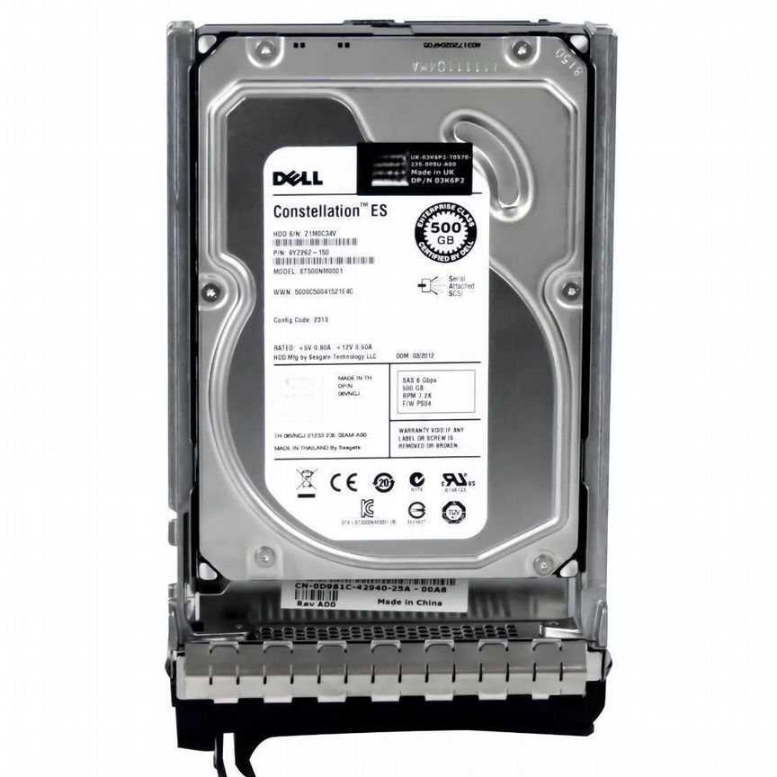 [6VNCJ] Жесткий Диск Dell 500gb Sas 3,5" Hdd 6vncj