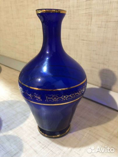 Посуда,графин с рюмками и бокалами Богемия