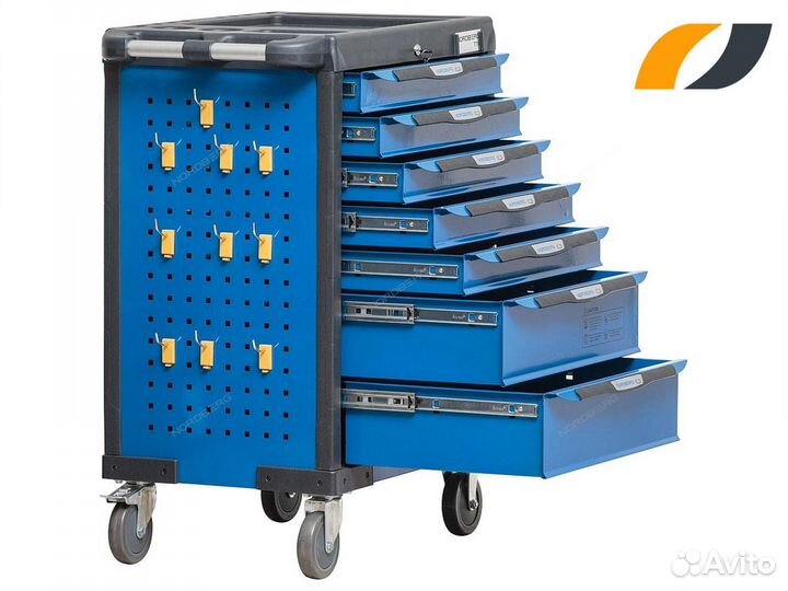 Инструментальная тележка для сто, 7 ящиков