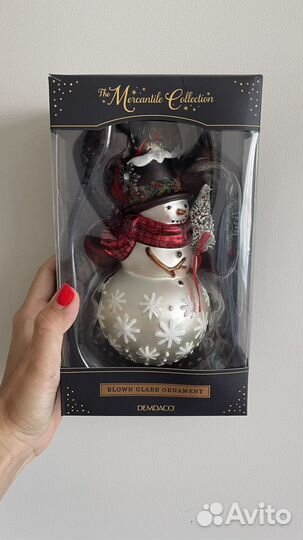 Елочные игрушки Снеговик коллекционные США