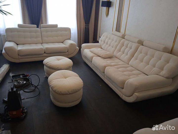 Перетяжка и ремонт мягкой мебели.Замена пружин,мех