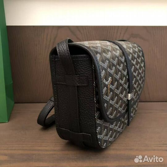 Мужская сумка Goyard Belvedere pm черная