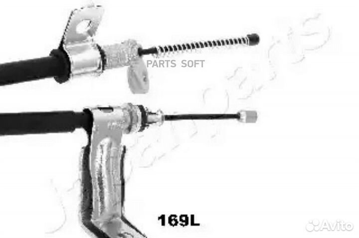 Japanparts BC169L Трос стоян.тормоза X-Trail (T31)