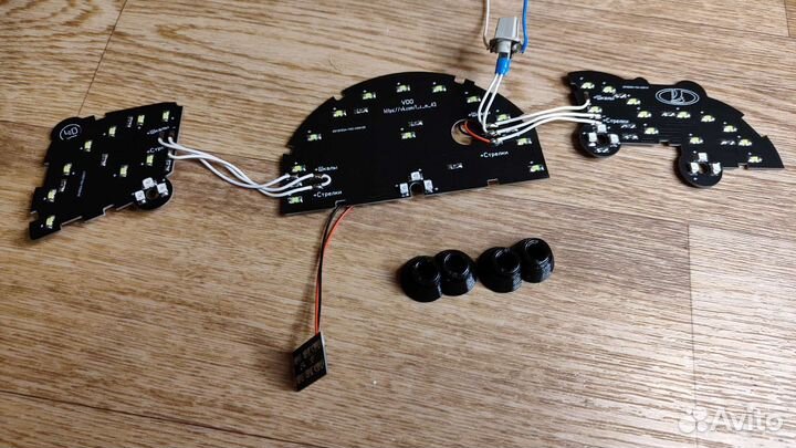 LED платы подсветки щитка Приора, Калина, 2112 vdo