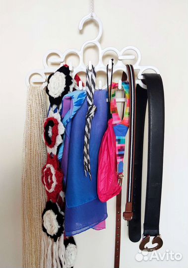 Вешалка органайзер для шарфов, ремней