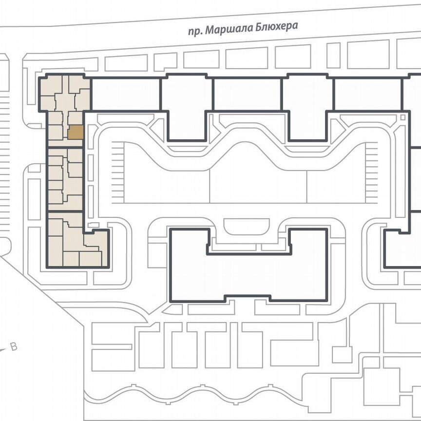 1-к. квартира, 36,6 м², 7/17 эт.